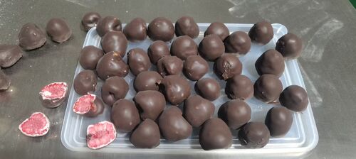 Cliente Australiano Reordena 2 Conjuntos Após Teste de Um Ano: Nosso Enrober Entrega Cobertura de Chocolate de Framboesa Sem Cauda