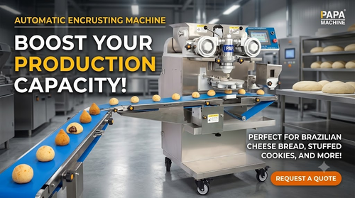 Últimos blogs da empresa sobre Como a Máquina Automática de Encrustação de 1,5kW revoluciona a produção brasileira de pão de queijo