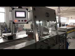 400MM chocolate enrober com túnel de arrefecimento para Dubai / آلة غطاء الشوكولاته