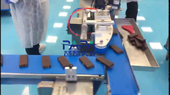 Linha de embalagem de fluxo separador de barras de energia de proteína de alta potência