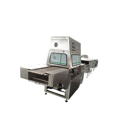 0-6m/Min Máquina de Enrober de Chocolate de Donut 400mm Largura Para Barras de Chocolate
