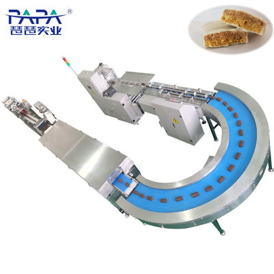 Bom preço Linha de produção de barras de chocolate de camada dupla Máquina de fabricação de barras de chocolate totalmente automática on-line