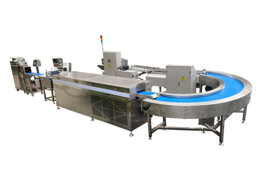 Bom preço Linha de produção de barras de proteínas de três camadas 220V Sistema de máquina de incrustação Papa on-line
