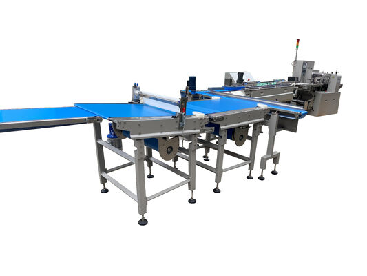 Bom preço Linha de equipamento de máquina de embalagem de alimentos de triagem de fluxo automática completa on-line