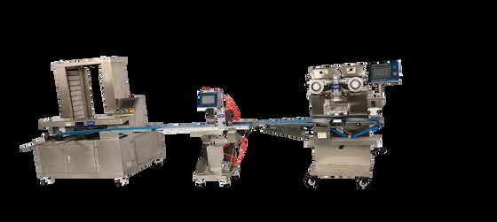 Bom preço Automated Chicken Breast Dog Food Encrusting Line | Integrated with Cutter & Tray Arranger on-line