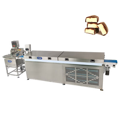 Bom preço Máquina Enrober de Chocolate em Aço Inoxidável 304 com Fase Única de 220V e Capacidade de 8kg/15kg/30kg/60kg on-line