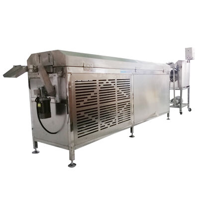 Bom preço Máquina Enrobadora de Chocolate de Aço Inoxidável 304 de 8KG com Economia de Energia e Túnel de Resfriamento on-line