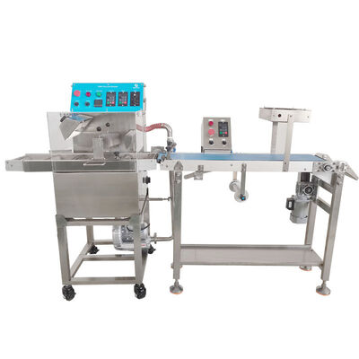 Bom preço Alta velocidade aço inoxidável 304 máquina de chocolate Enrober snack bares fácil on-line