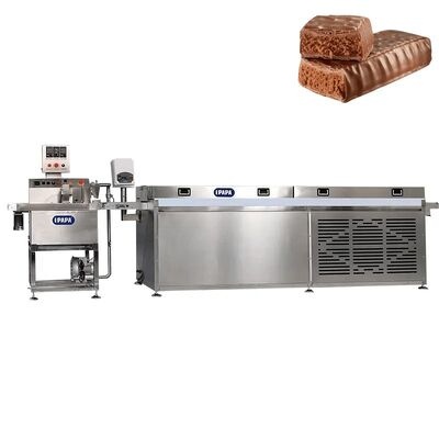 Bom preço Eficiência elevada de aço inoxidável completa-automática da máquina do Enrober do chocolate do produto comestível on-line